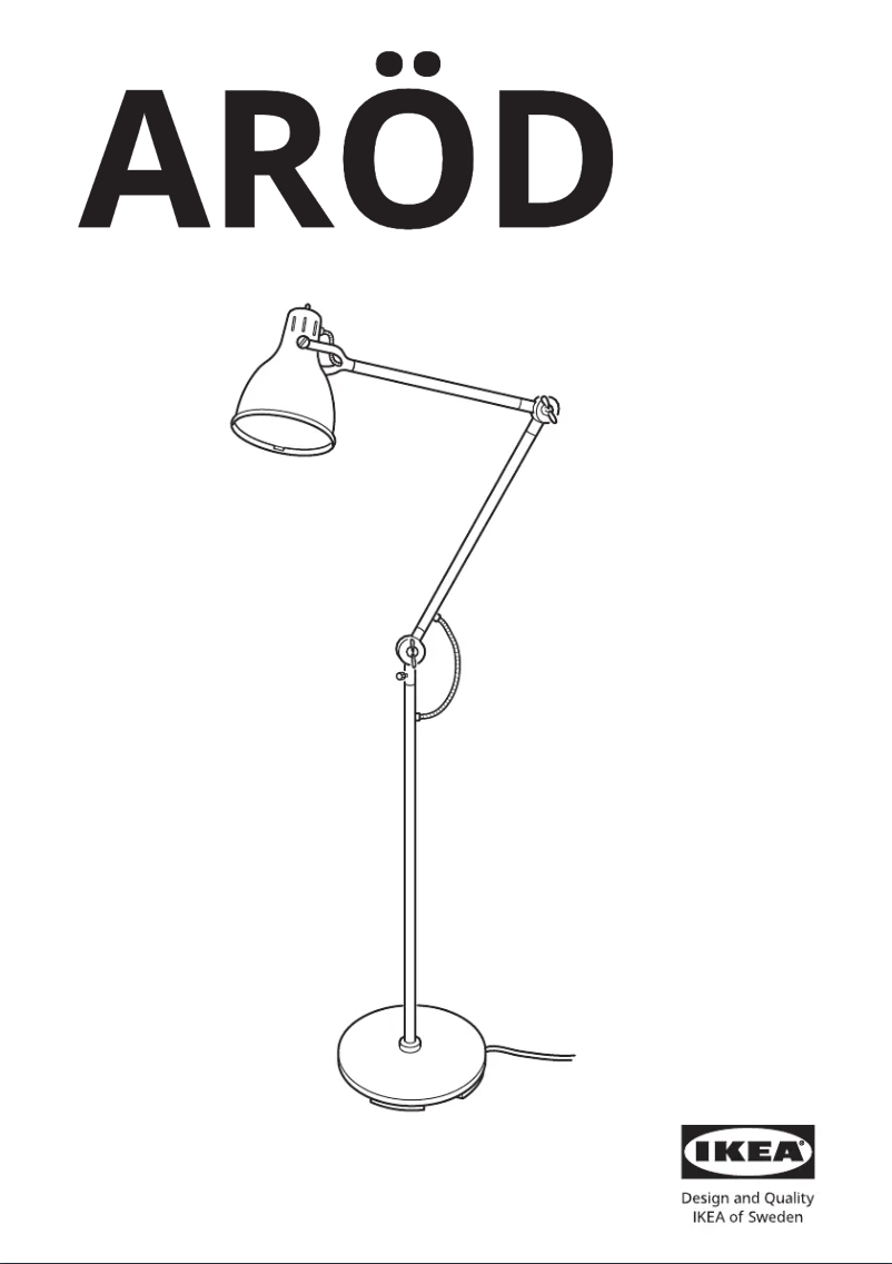 Page 1 de la notice Manuel utilisateur Ikea ARÖD 303.890.99