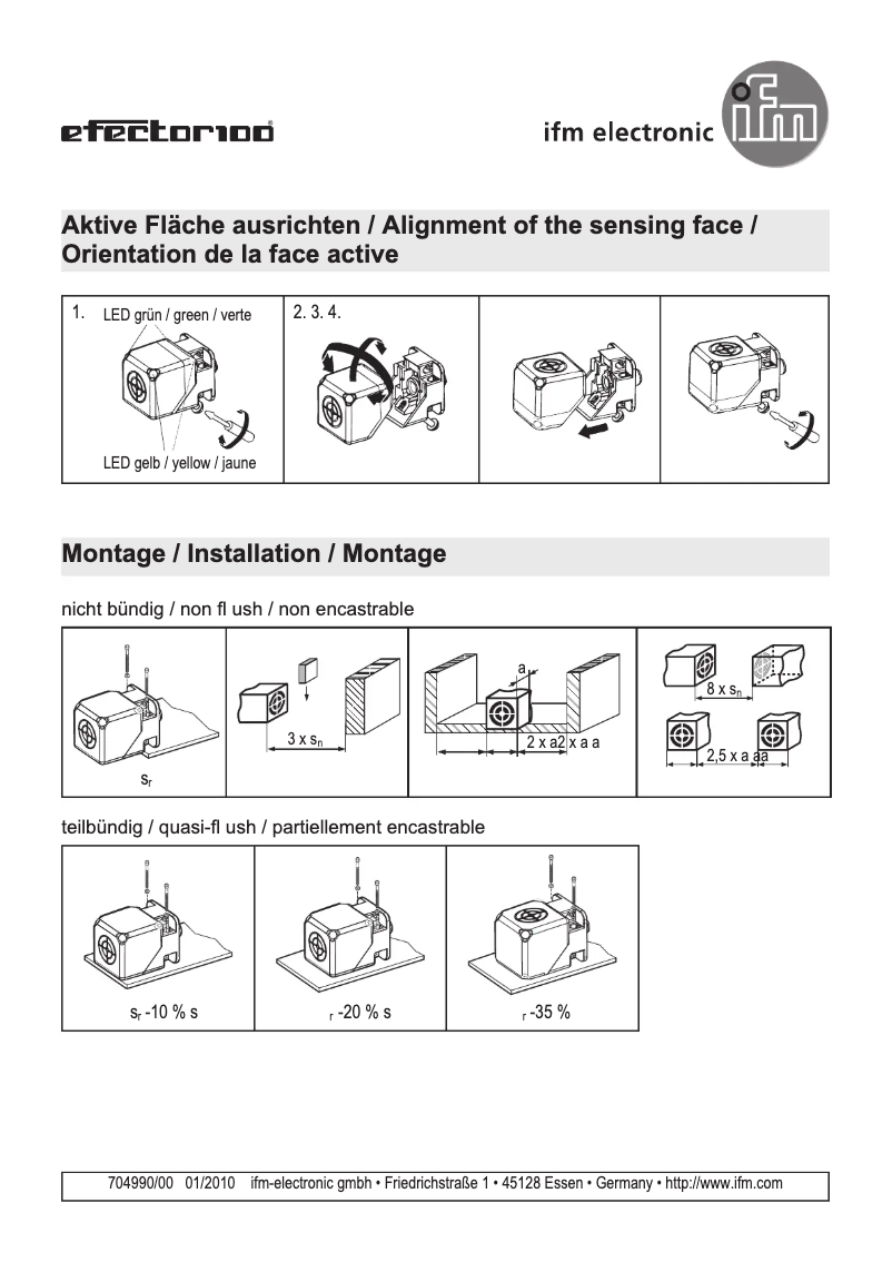 Page 1 de la notice Manuel utilisateur IFM IM5135