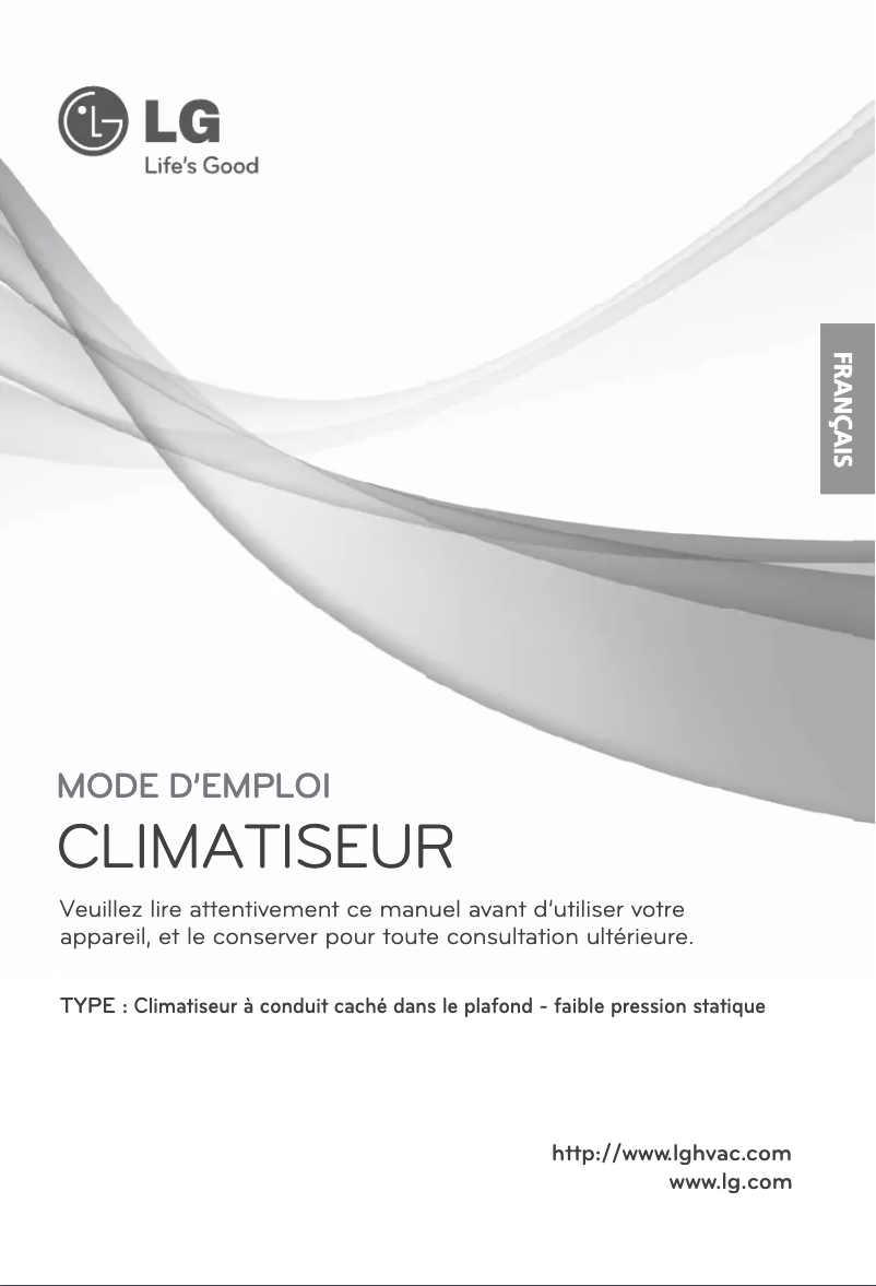 Page 1 de la notice Manuel utilisateur LG LMDN185HV