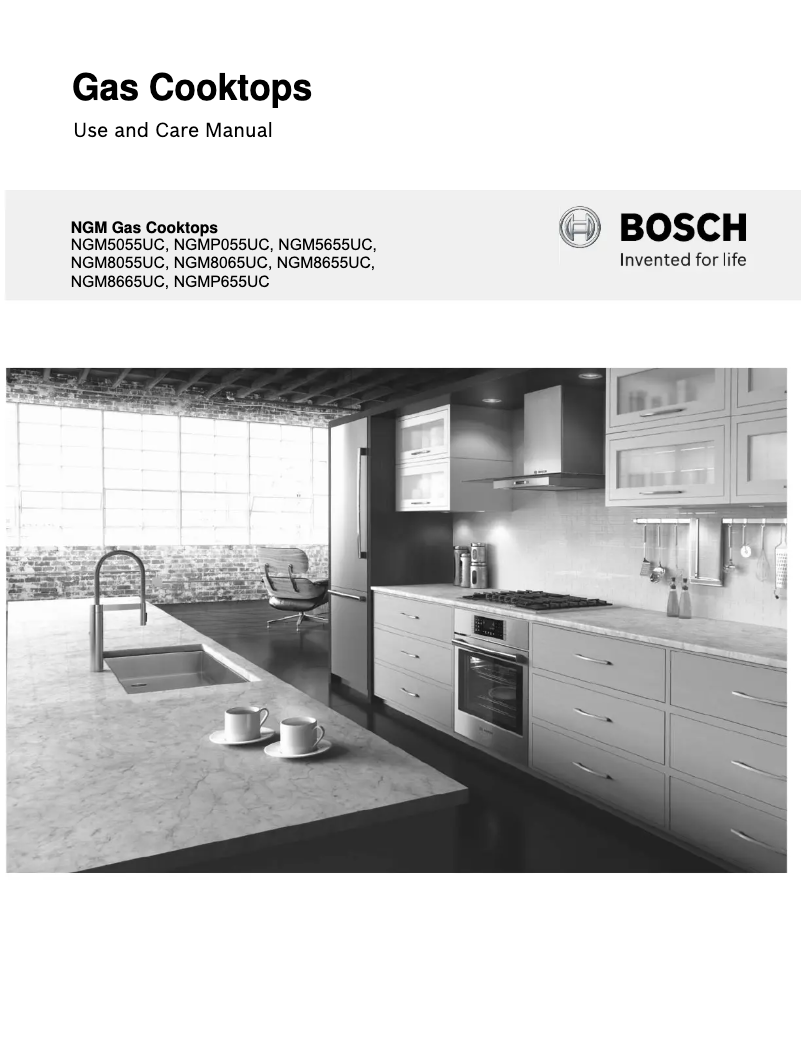 Page 1 of the manual User Manual Bosch NGM5655UC
