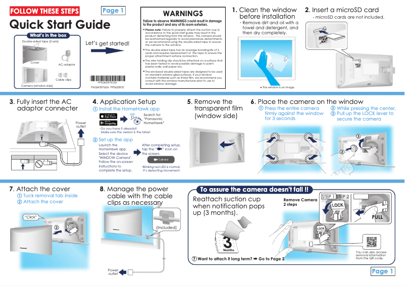 Página 1 del manual Guía de inicio rápido Panasonic KX-HNC500