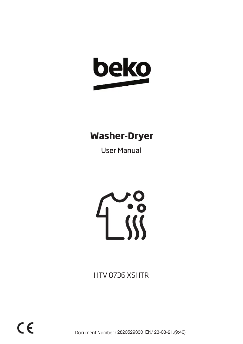 Page 1 de la notice Manuel utilisateur Beko HTV 8736 XSHTR