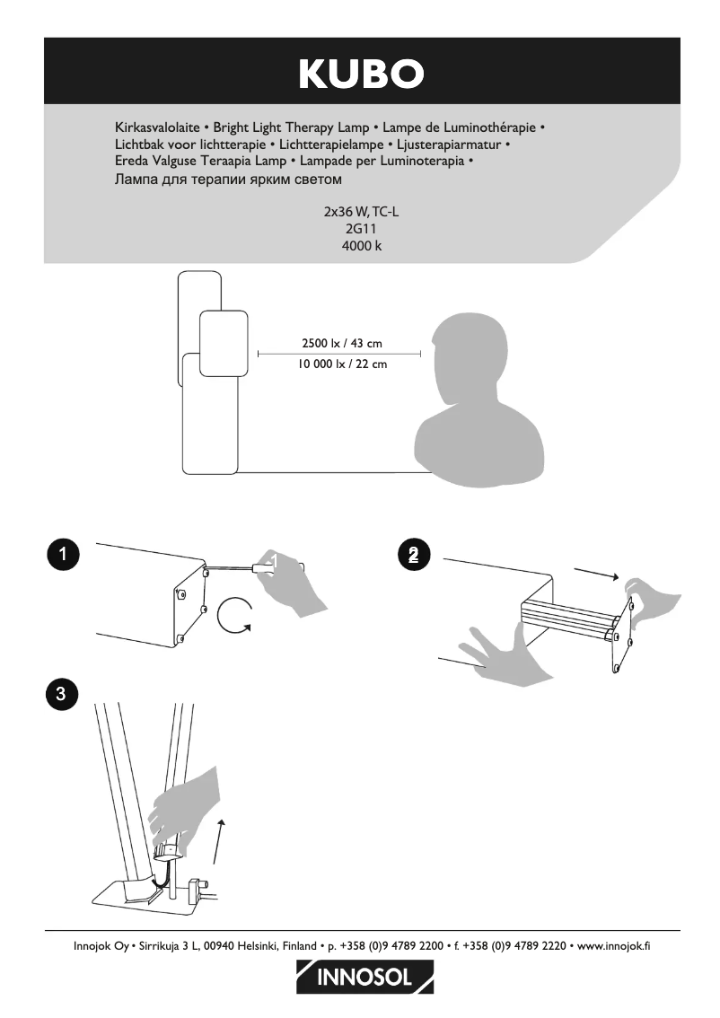 Página 1 del manual Manual de usuario Innosol Kubo