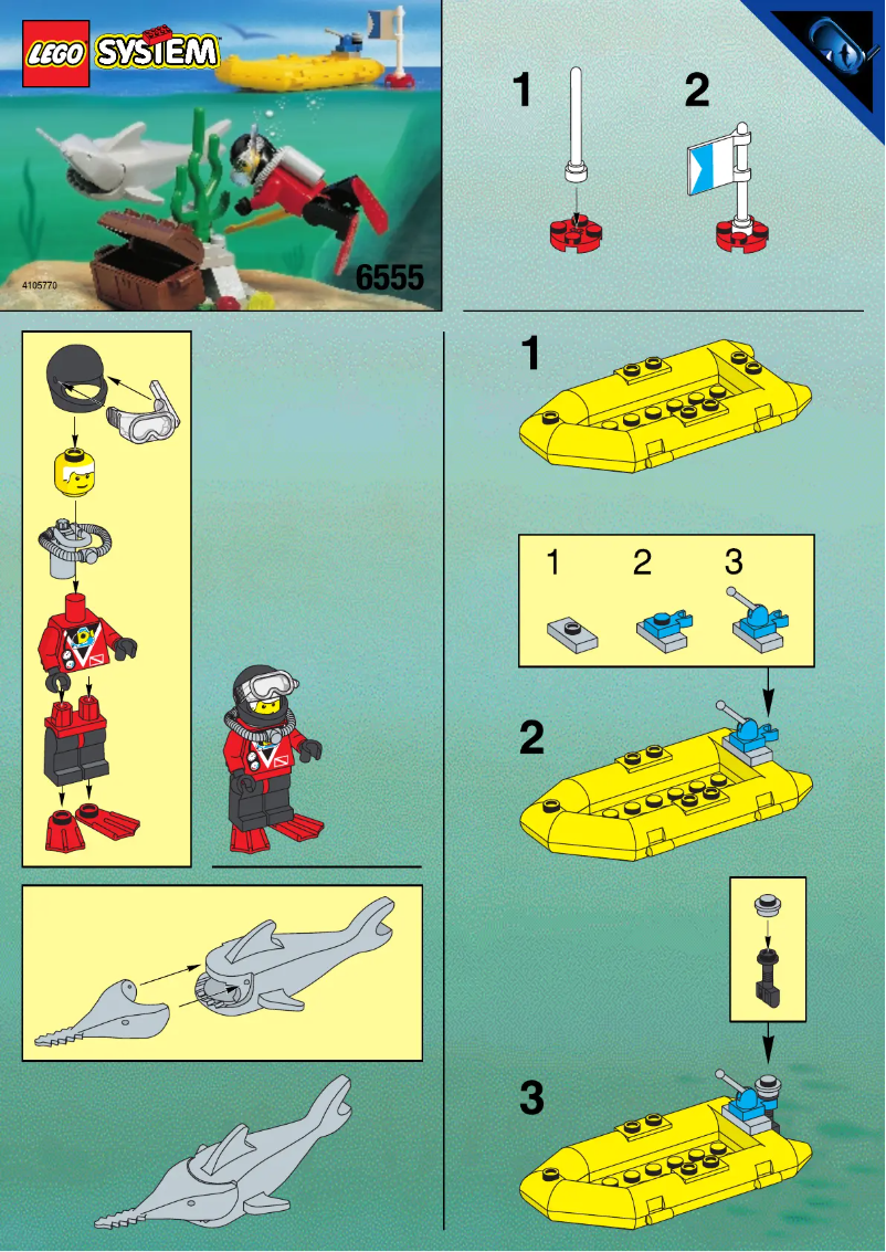 Page 1 de la notice Manuel utilisateur Lego Divers 6555