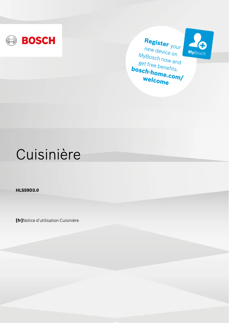 Page 1 de la notice Manuel utilisateur Bosch Serie 6 HLS59D320