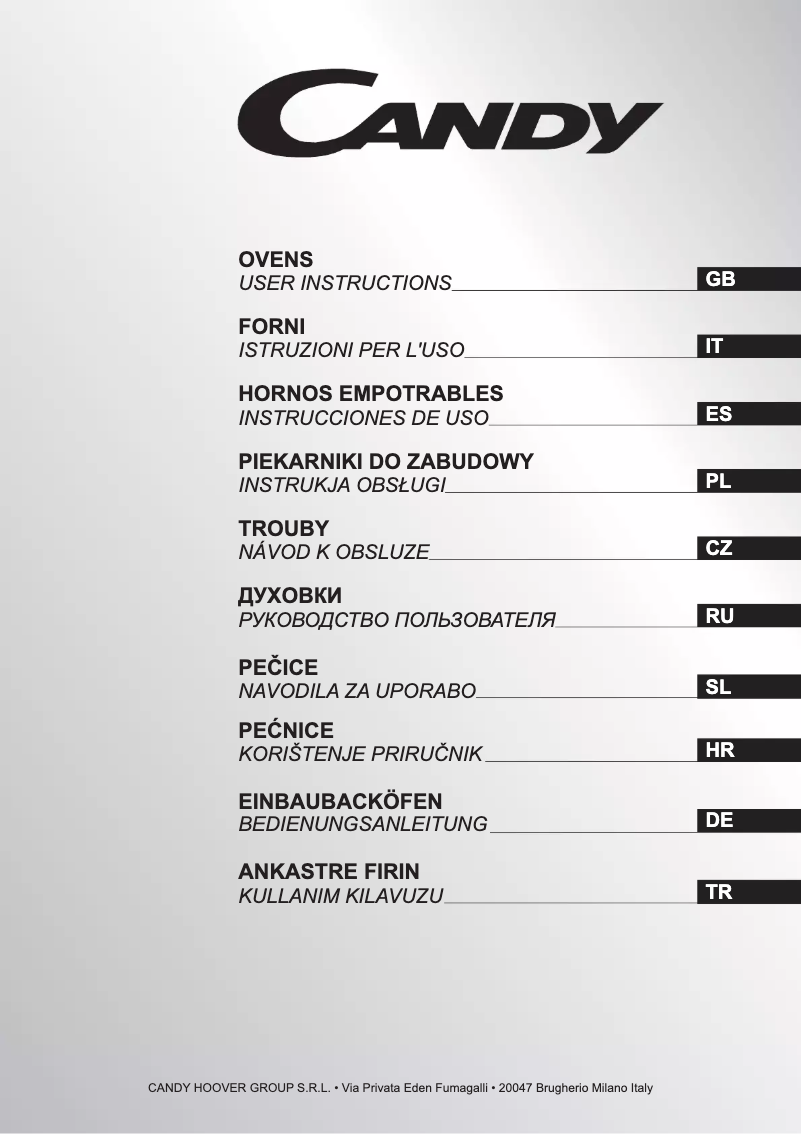 Página 1 del manual Manual de usuario Candy UCCI2006/3GX