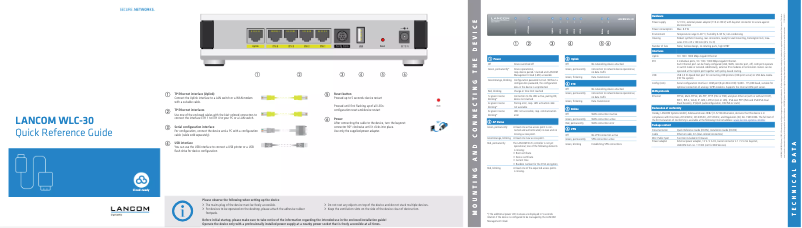 Page 1 de la notice Manuel utilisateur Lancom WLC-30