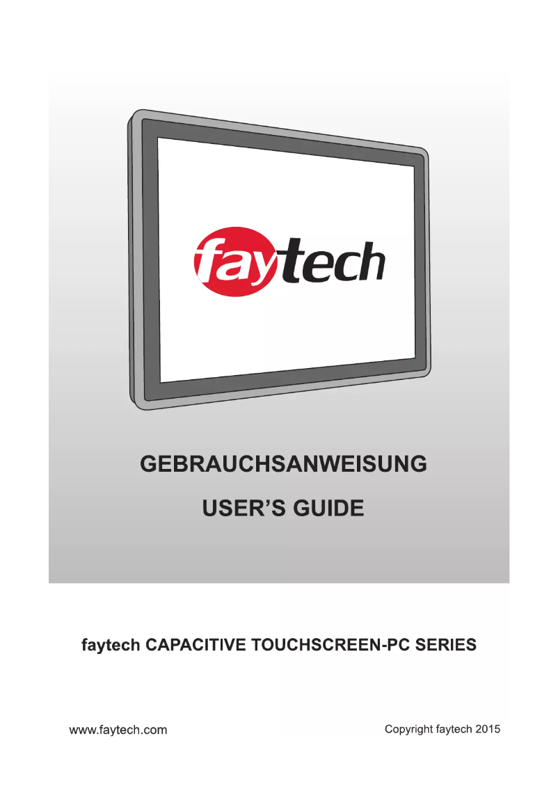 Page 1 de la notice Manuel utilisateur Faytech FT17J1900W4G64GCAP