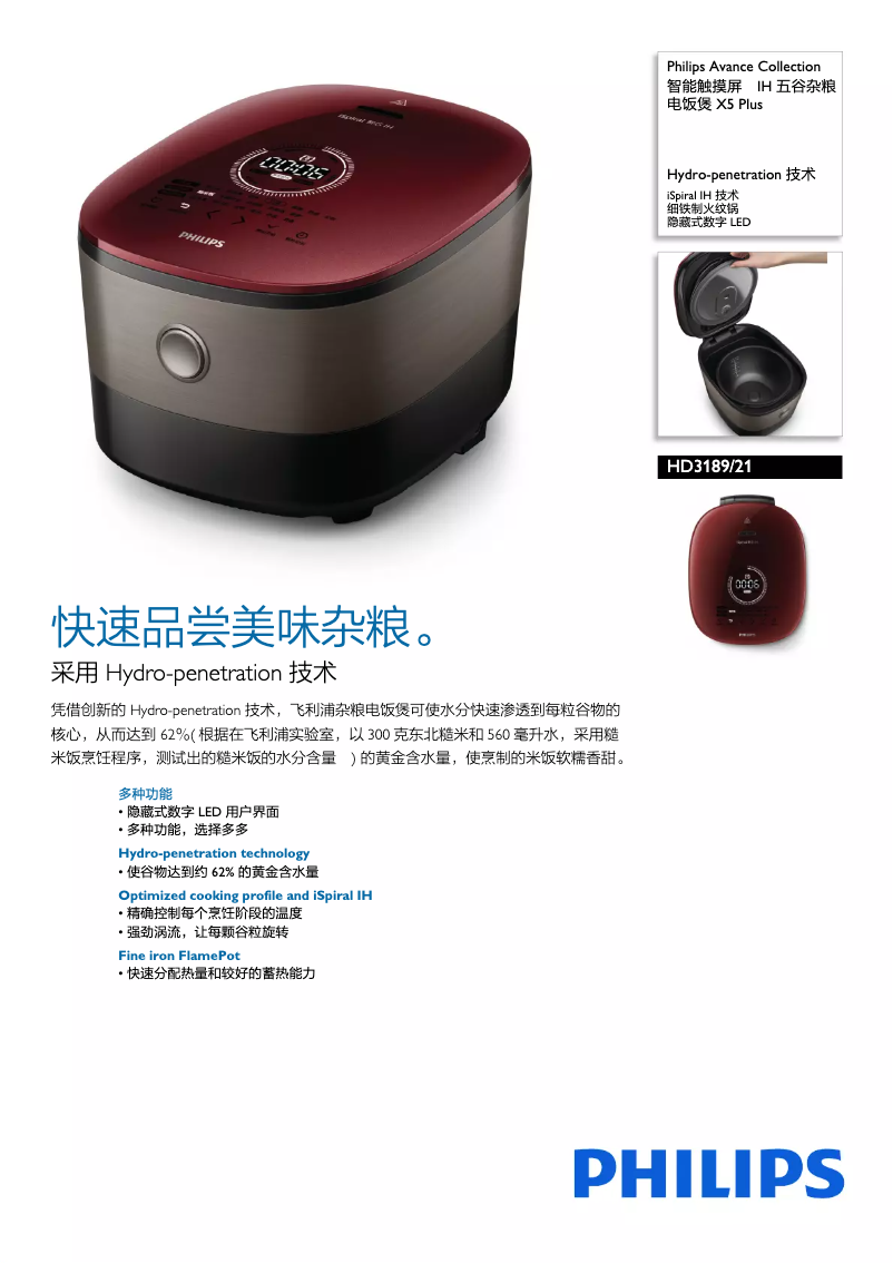 Page n°1 - Manuel utilisateur Philips Avance Collection HD3189