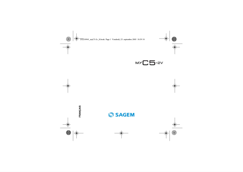 Page 1 de la notice Manuel utilisateur Sagem myC5-2v