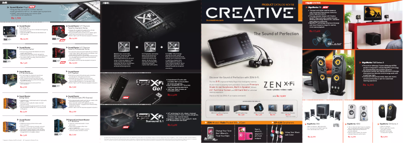 Page 1 de la notice Manuel utilisateur Creative SBS A30