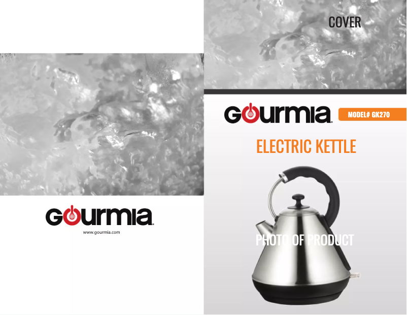 Page 1 de la notice Manuel utilisateur Gourmia GK270
