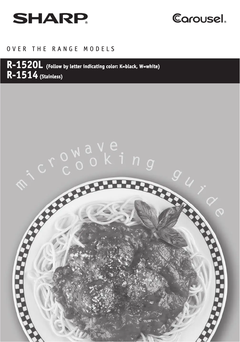 Página 1 del manual Manual de usuario Sharp R-1520LW