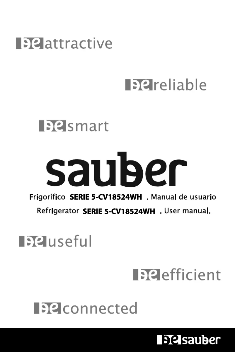 Página 1 del manual Manual de usuario Sauber SERIE 5-CV18524WH