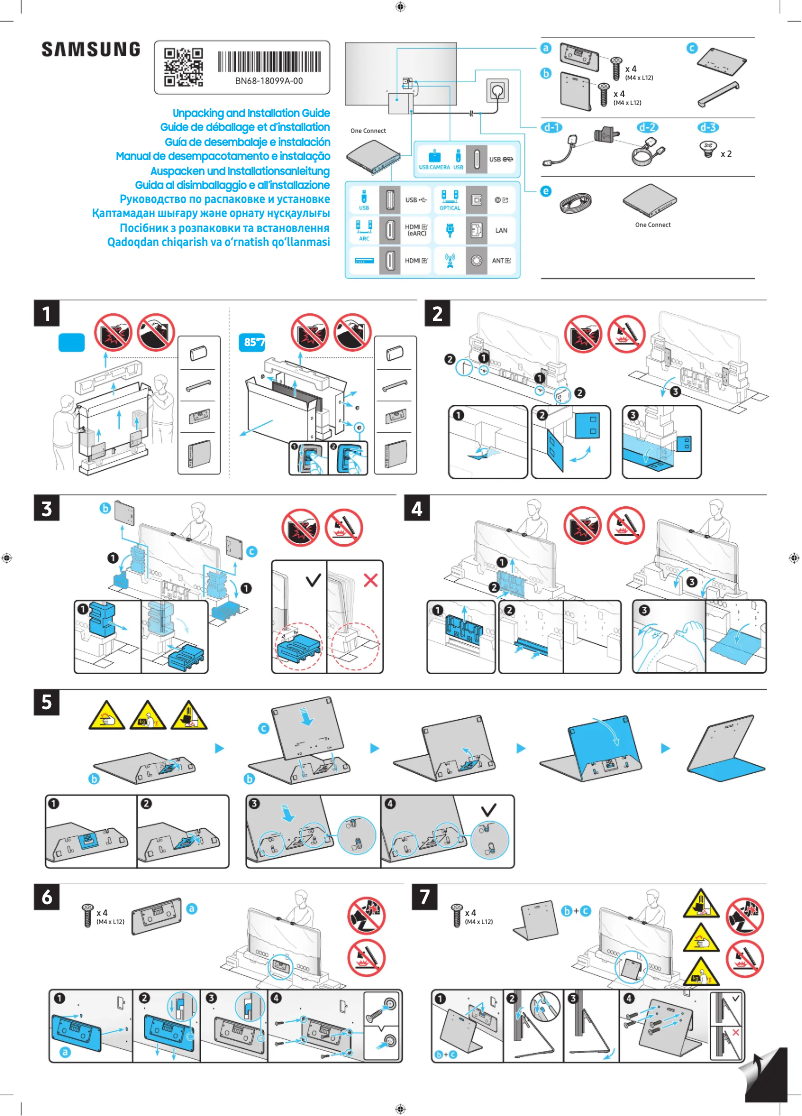 Página 1 del manual Guía de instalación Samsung QA75QN800DG