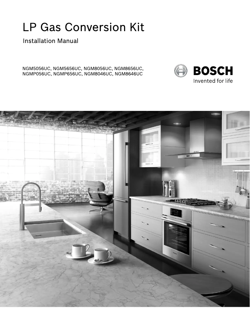 Page 1 of the manual Instructions / Assembly Bosch NGM5056UC