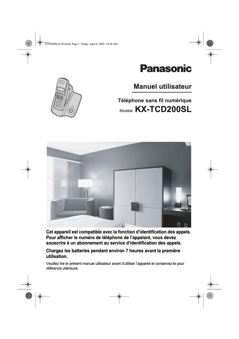 Página 1 del manual Manual de usuario Panasonic KX-TCD200SL