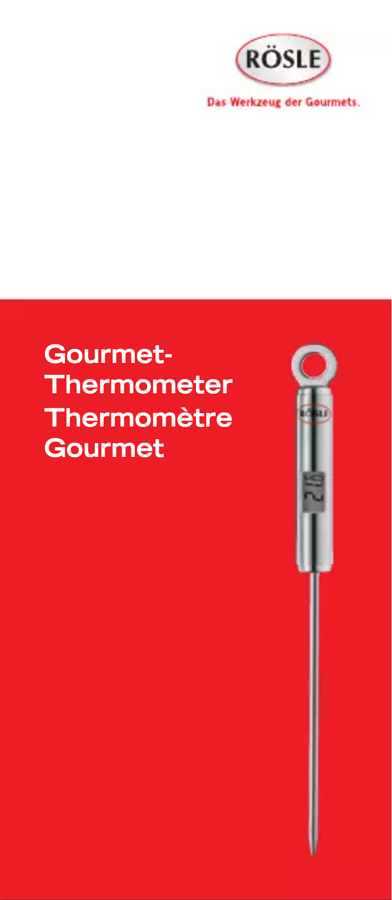 Page 1 de la notice Manuel utilisateur Rösle 16245