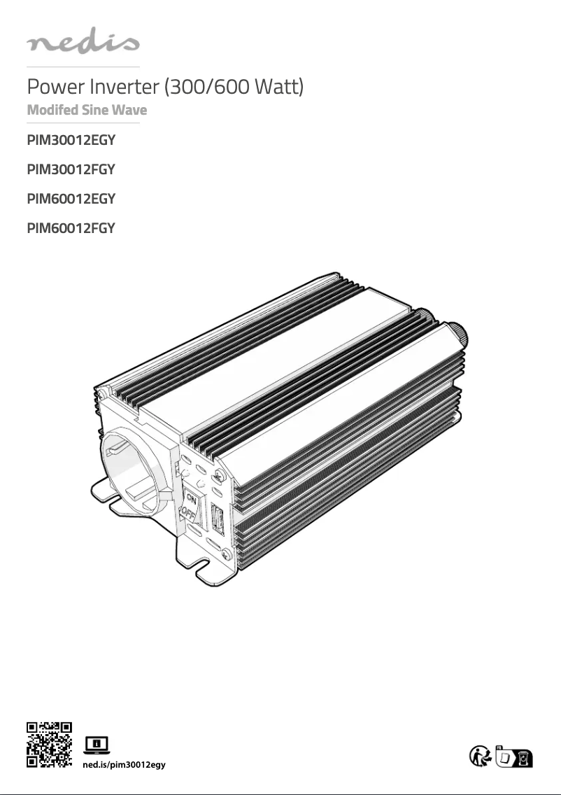 Page 1 de la notice Manuel utilisateur Nedis PIM30012EGY