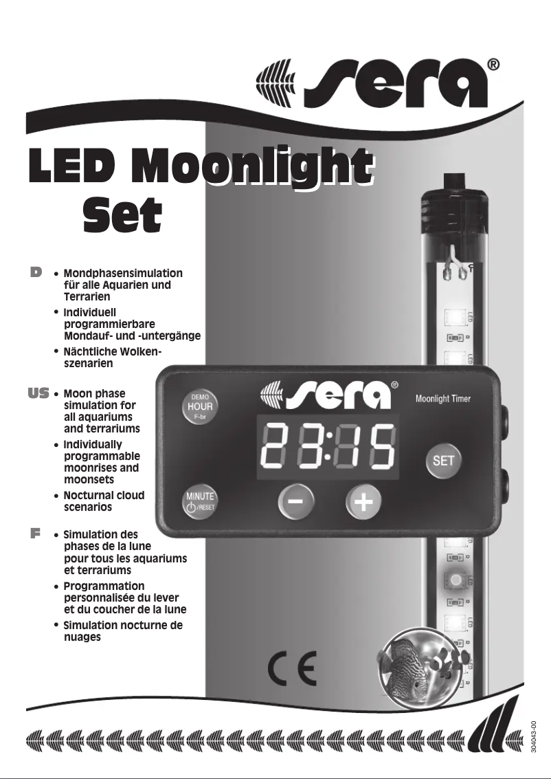 Page 1 de la notice Manuel utilisateur sera LED Moonlight Set