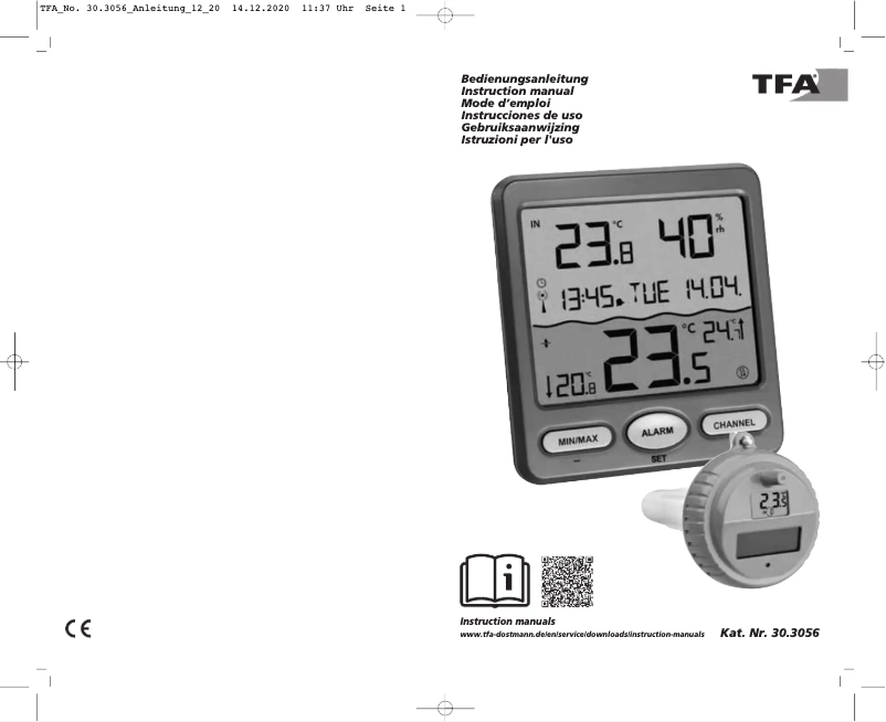 Page 1 de la notice Manuel utilisateur TFA Venice