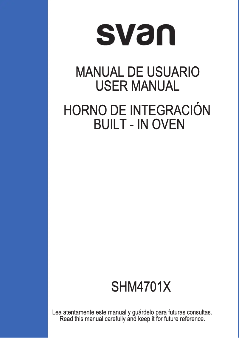 Page 1 de la notice Manuel utilisateur SVAN SHM4701X