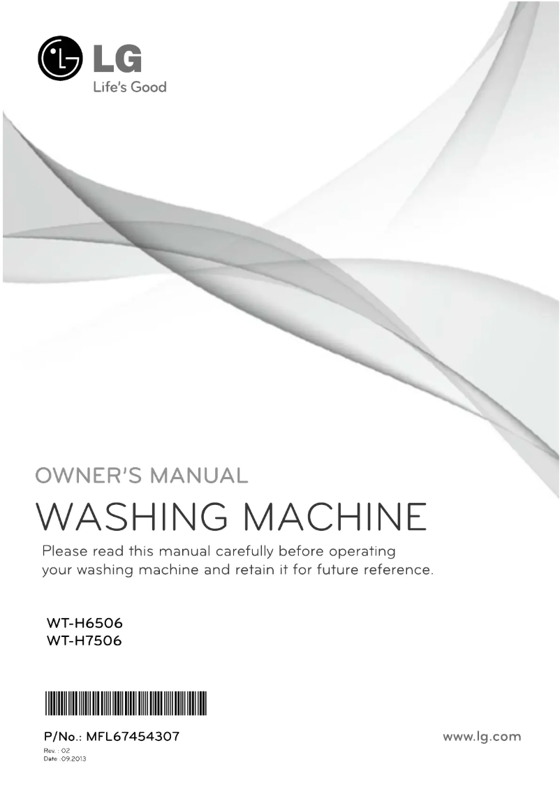 Page 1 of the manual User Manual LG WT-H7506