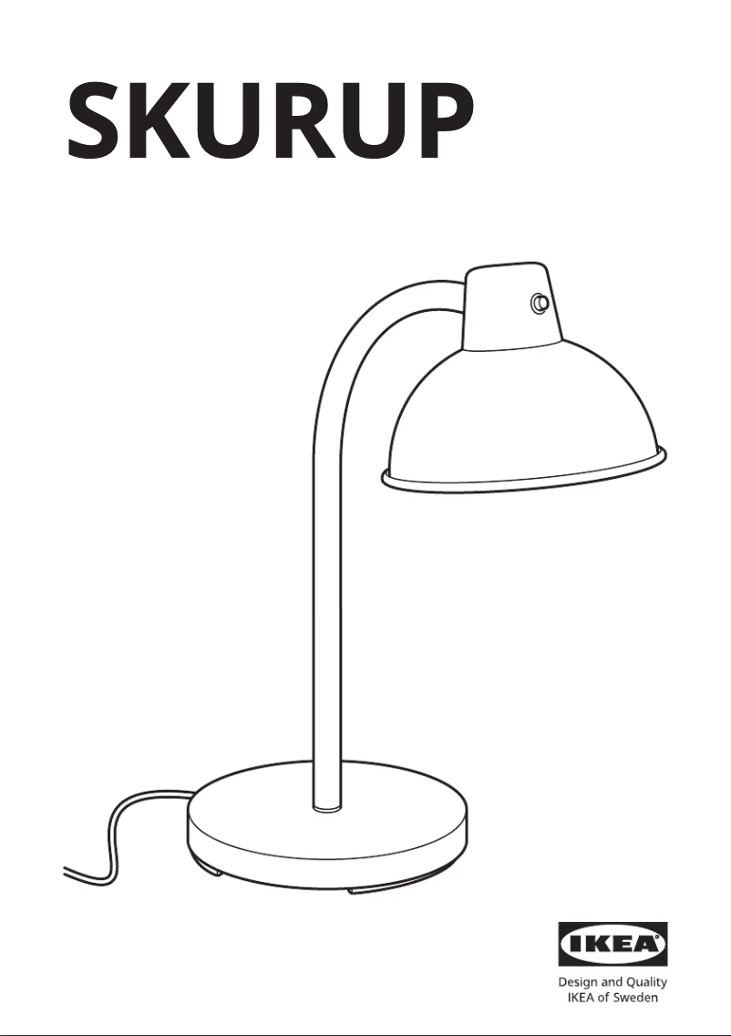 Page 1 de la notice Manuel utilisateur Ikea SKURUP 805.167.78