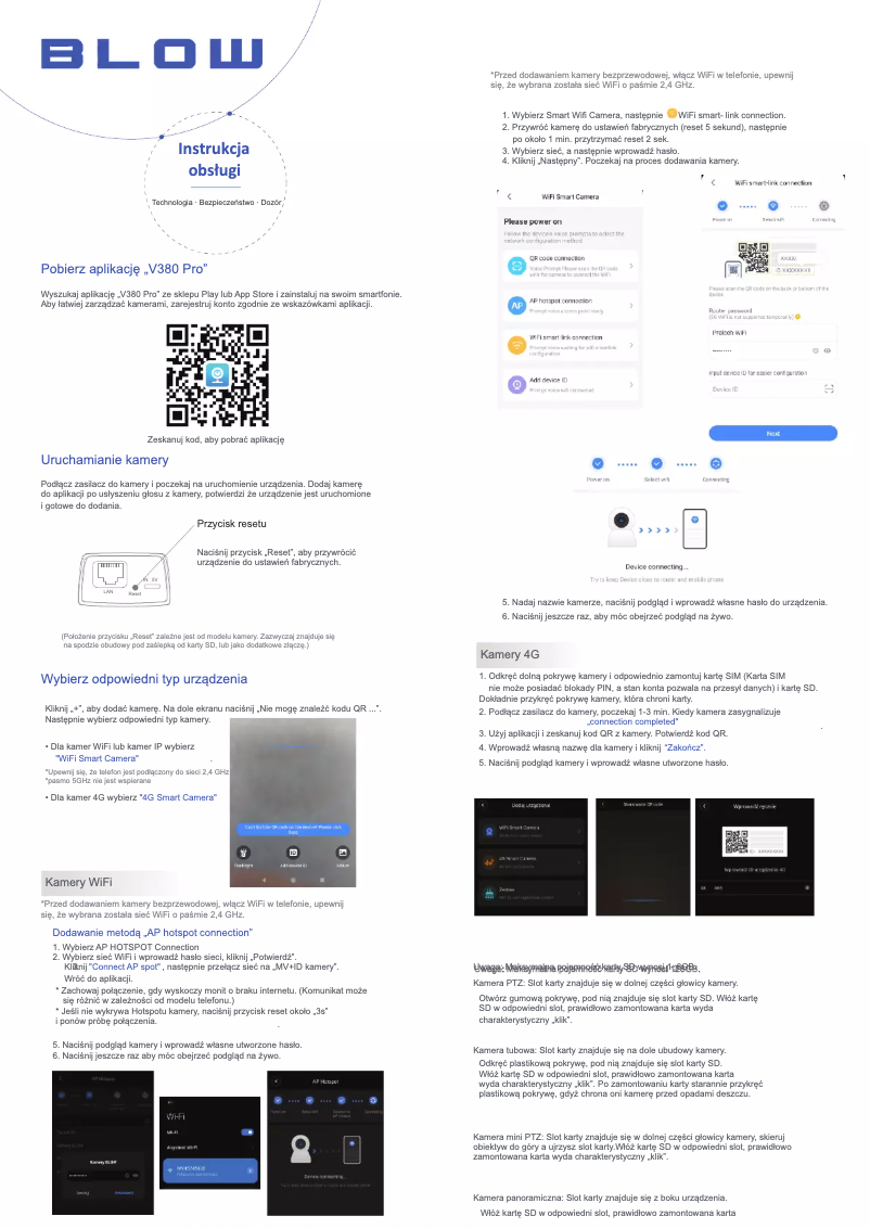 Page 1 de la notice Manuel utilisateur BLOW H-312
