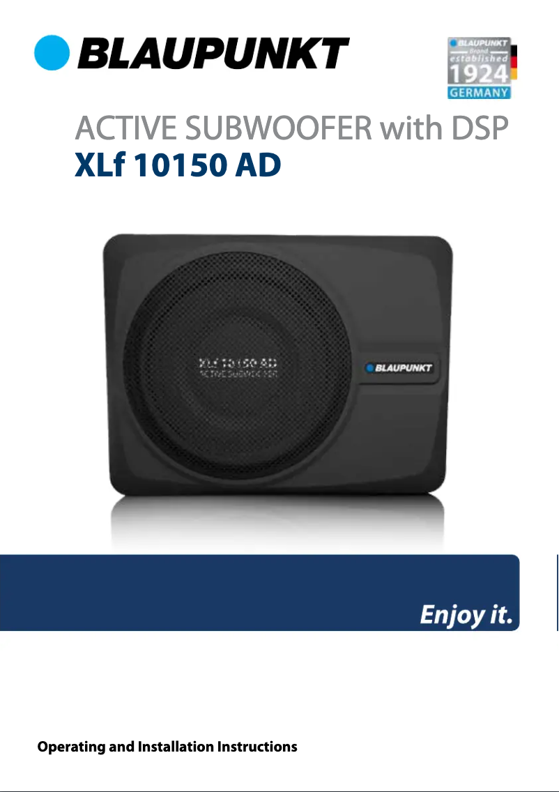 Página 1 del manual Manual de usuario Blaupunkt XLf 10150 AD