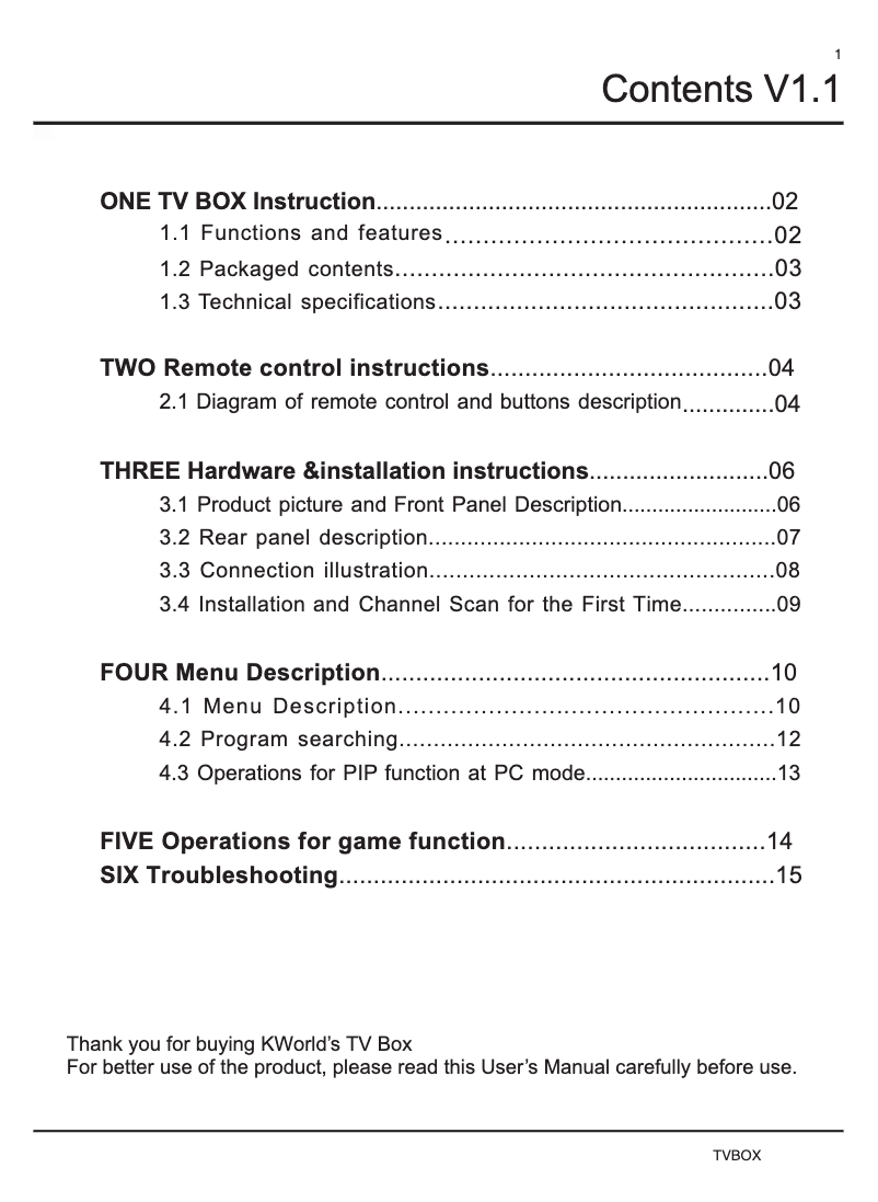 Página 1 del manual Manual de usuario KWorld KW-SA220