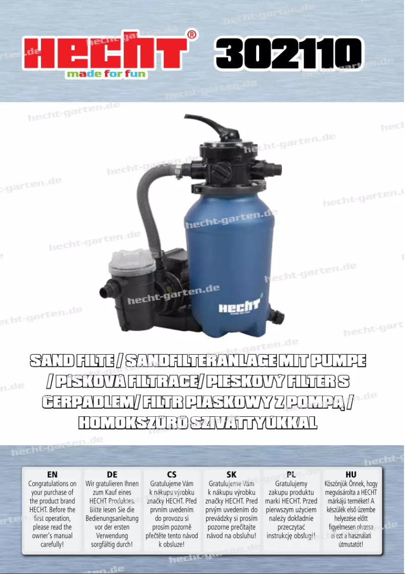 Page 1 de la notice Manuel utilisateur Hecht 302110