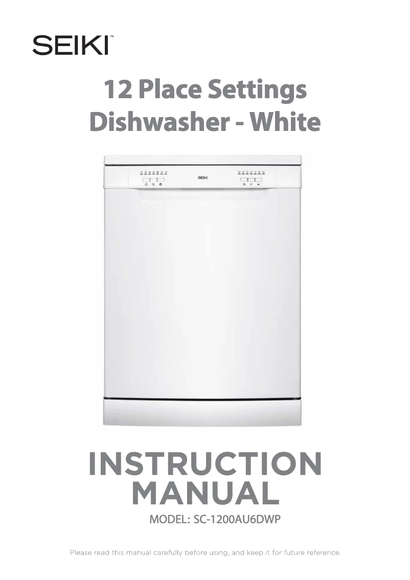 Página 1 del manual Manual de usuario Seiki SC-1200AU6DWP