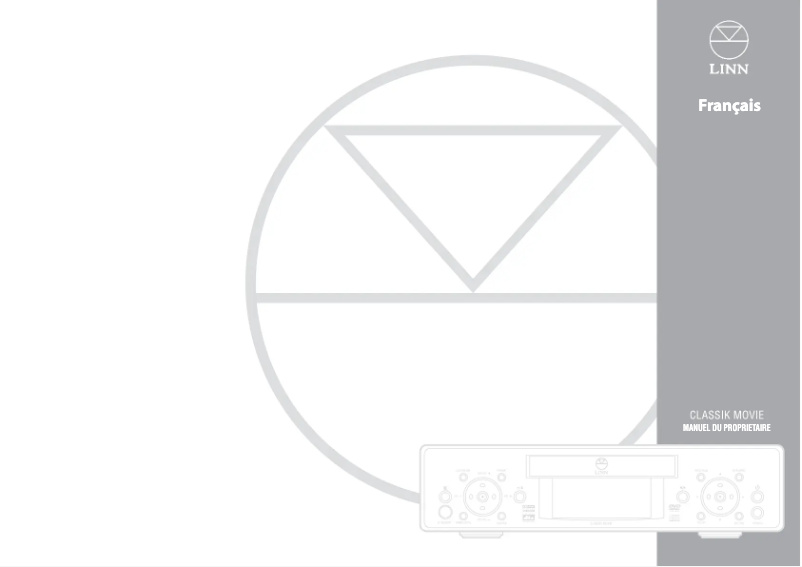 Page 1 de la notice Manuel utilisateur Linn Classik Movie