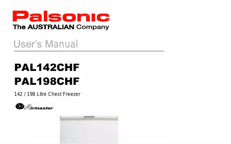 Page 1 of the manual User Manual Palsonic PAL198CHF