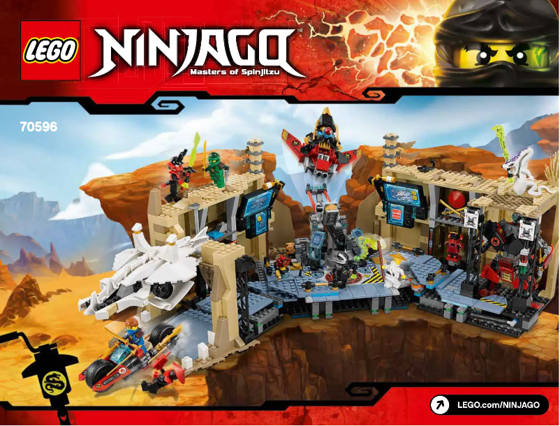 Page 1 de la notice Manuel utilisateur Lego Ninjago 70596
