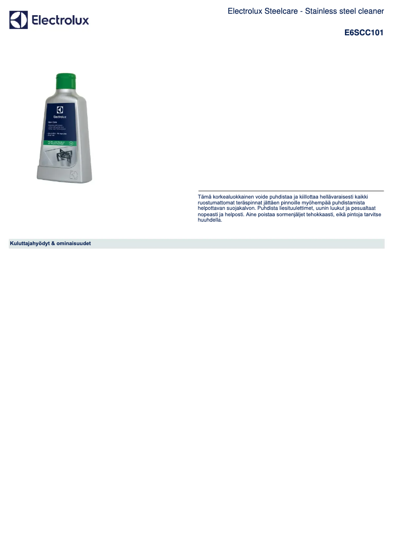 Página 1 del manual Manual de usuario AEG E6SCC101