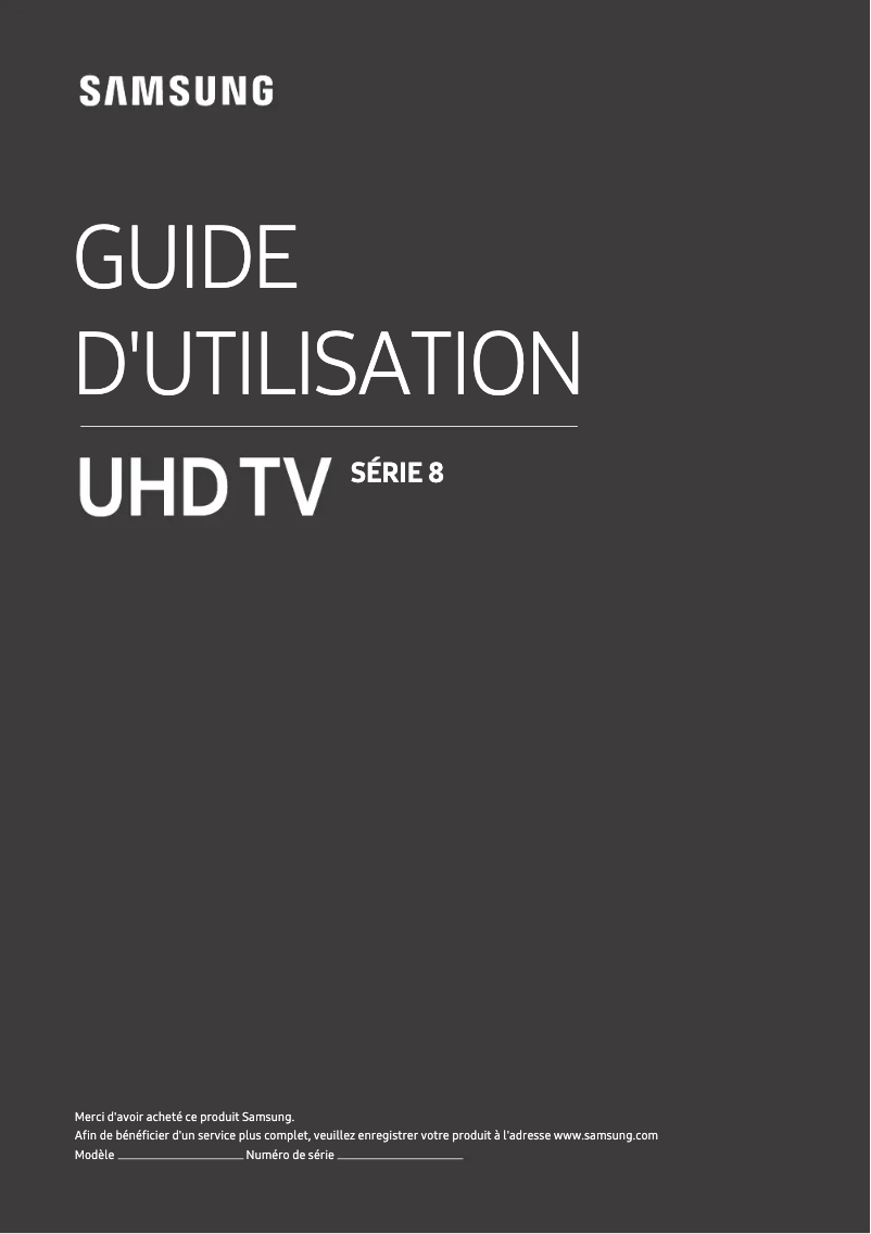Página 1 del manual Manual de usuario Samsung UA65NU8500R