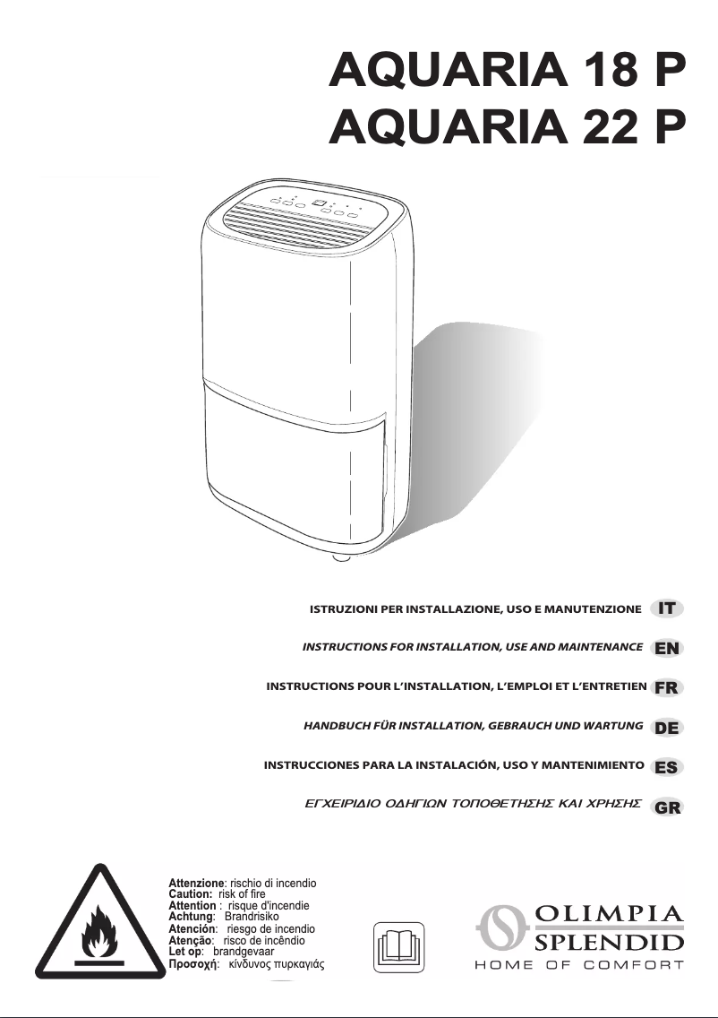Página 1 del manual Manual de usuario Olimpia Splendid Aquaria 22 P