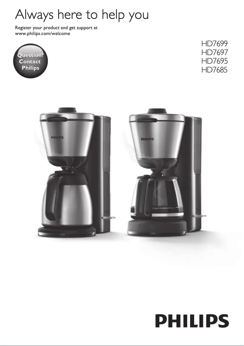 Page 1 de la notice Manuel utilisateur Philips Intense HD7695