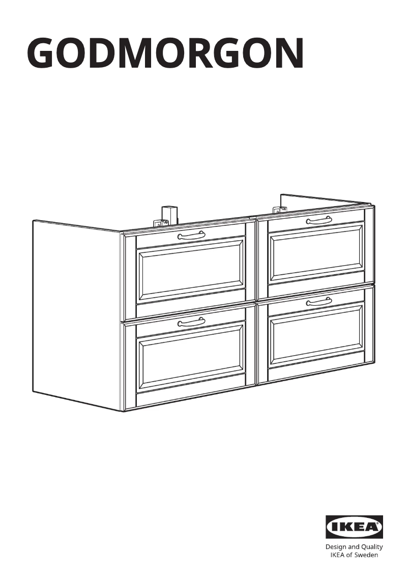 Page 1 de la notice Manuel utilisateur Ikea GODMORGON 503.876.74