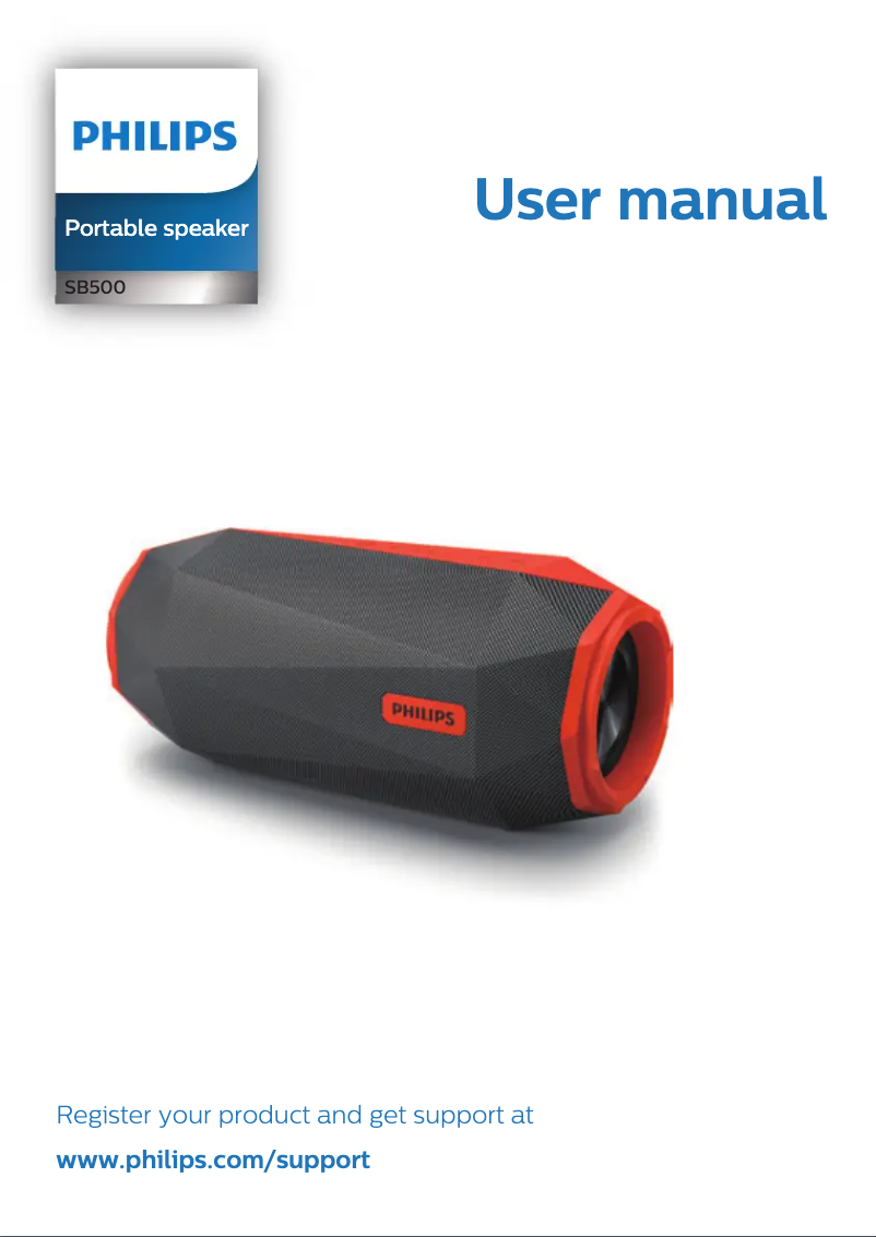 Página 1 del manual Manual de usuario Philips SB500