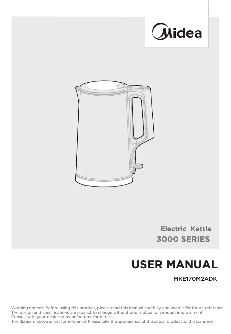 Página 1 del manual Manual de usuario Midea MKE170M2ADK