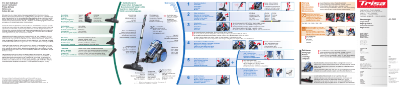 Page 1 of the manual User Manual Trisa True Cyclone Comfort Clean T6301