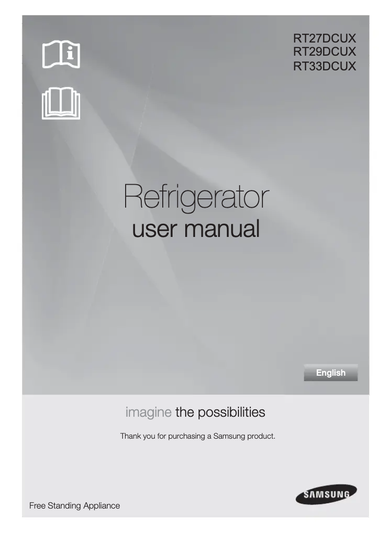 Página 1 del manual Manual de usuario Samsung RT29DCPN