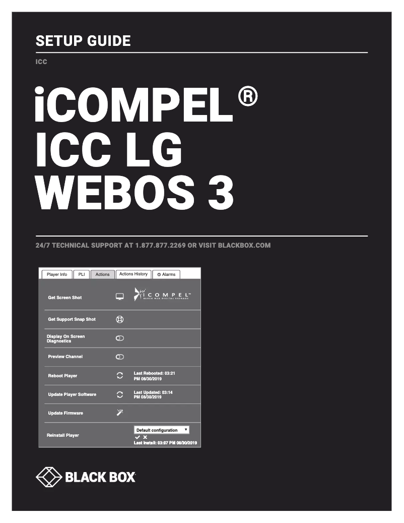 Page 1 de la notice Manuel utilisateur Black Box iCOMPEL ICC-LITE