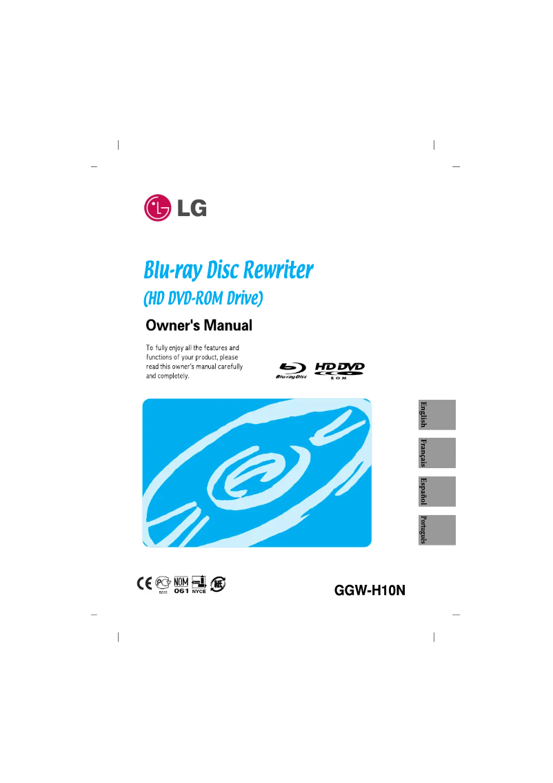 Page 1 de la notice Manuel utilisateur LG GGW-H10N