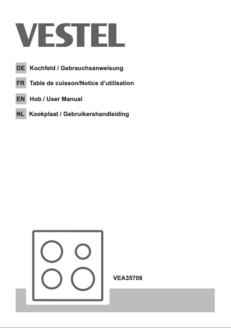 Page 1 de la notice Manuel utilisateur Vestel VEA35706