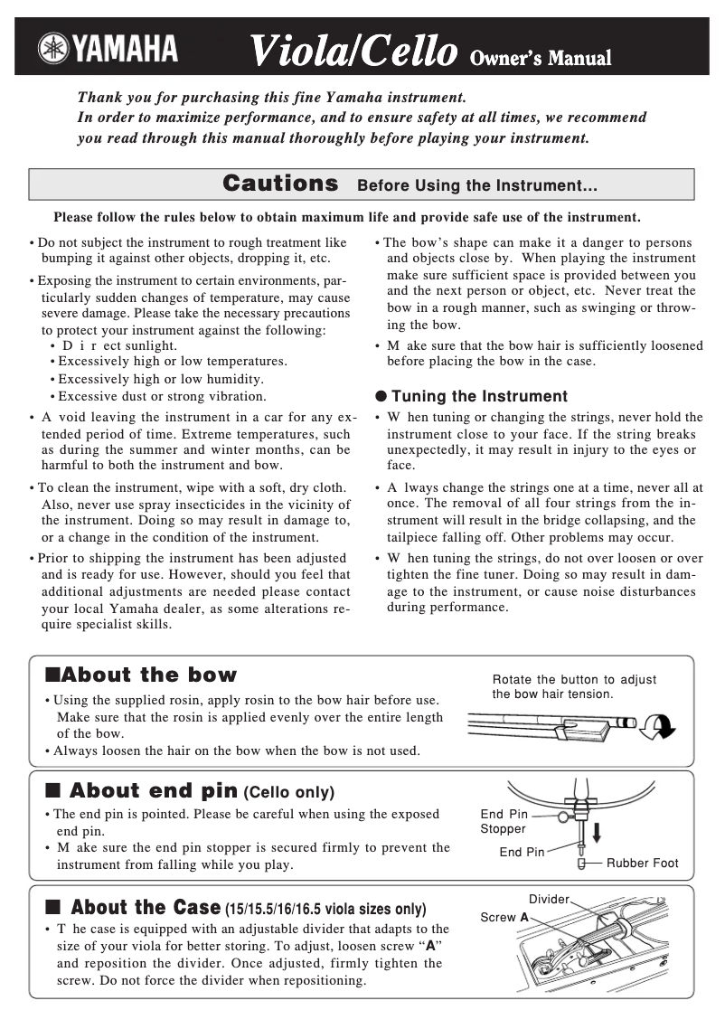 Page 1 de la notice Manuel utilisateur Yamaha AVC7 SG