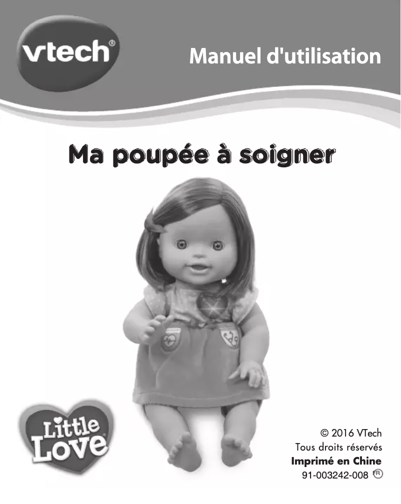 Page 1 of the manual User Manual Vtech Ma poupée à soigner
